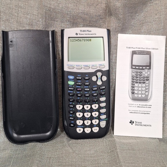Texas Instruments Other - Texas Instruments TI-84 Plus Graphing Calculus Calculator Instr Book Cover Black
